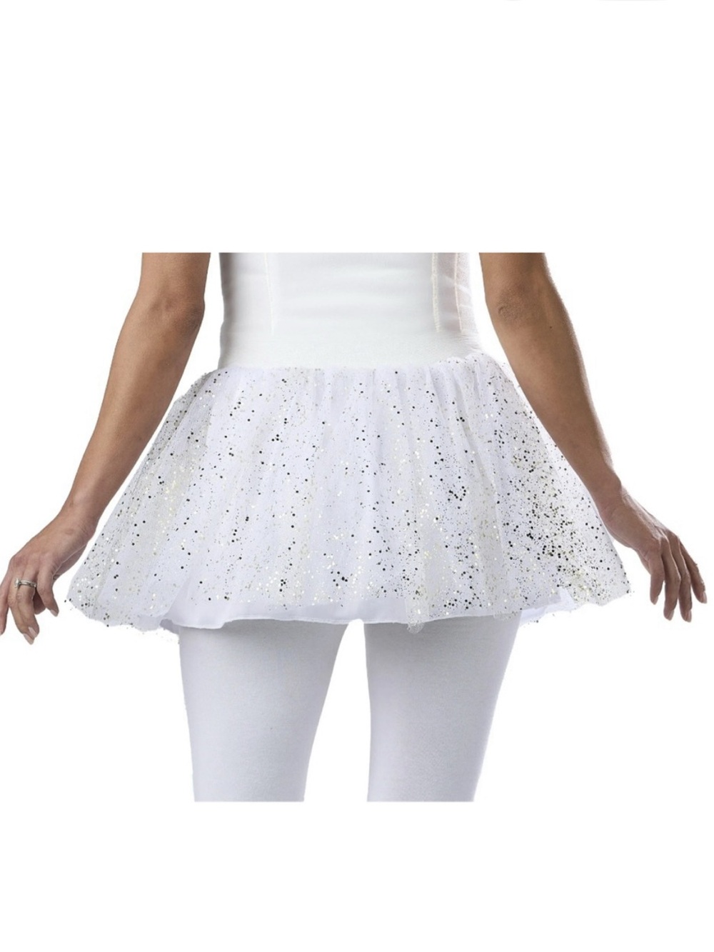Way to Celebrate Halloween Sparkle Tutu Cosplay White Shimmer Women’s L/XL NEW